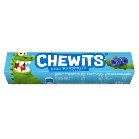 Blue raspberry chewits